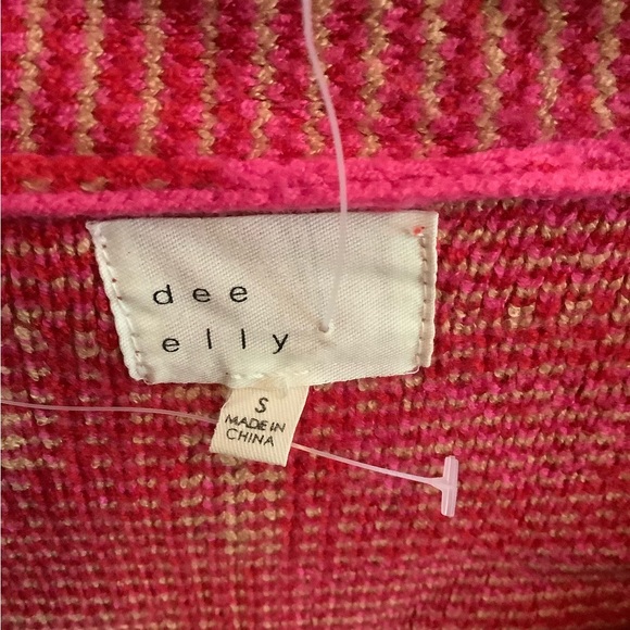 Pink and red cardigan **Sold** - Picture 3 of 3